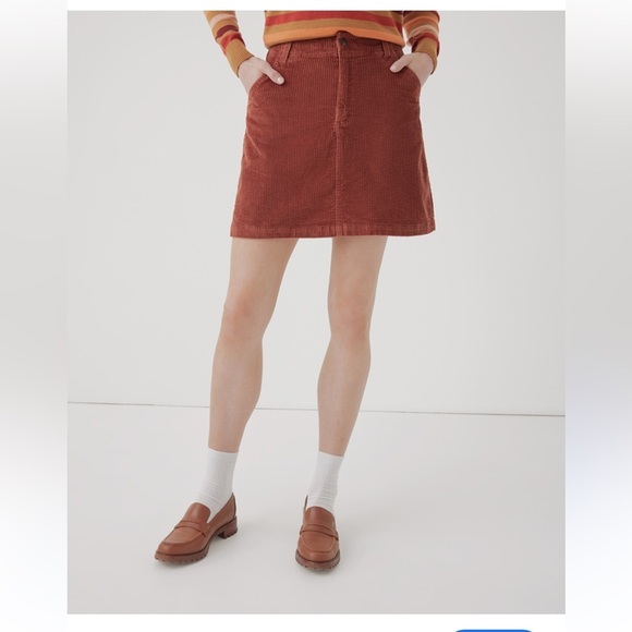 Pact Dresses & Skirts - Pact Organic Classic Corduroy Skirt in Walnut